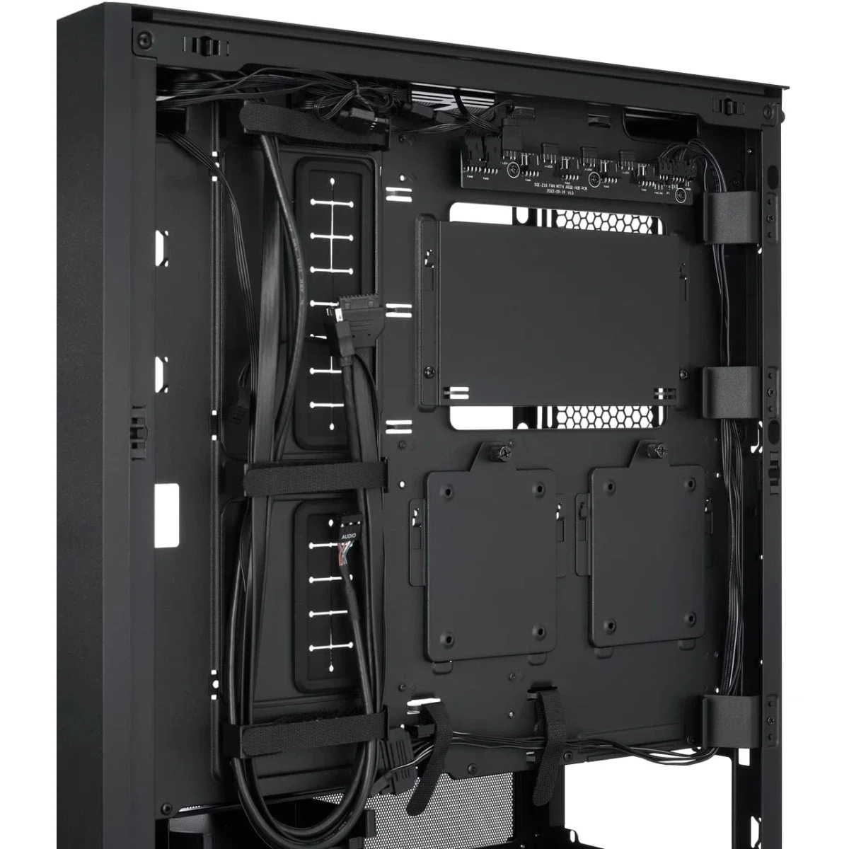 هيكل كمبيوتر LIAN LI LANCOOL 216RX ميد تاور أسود بشبكة ARGB و3 مراوح PWM - Image 5