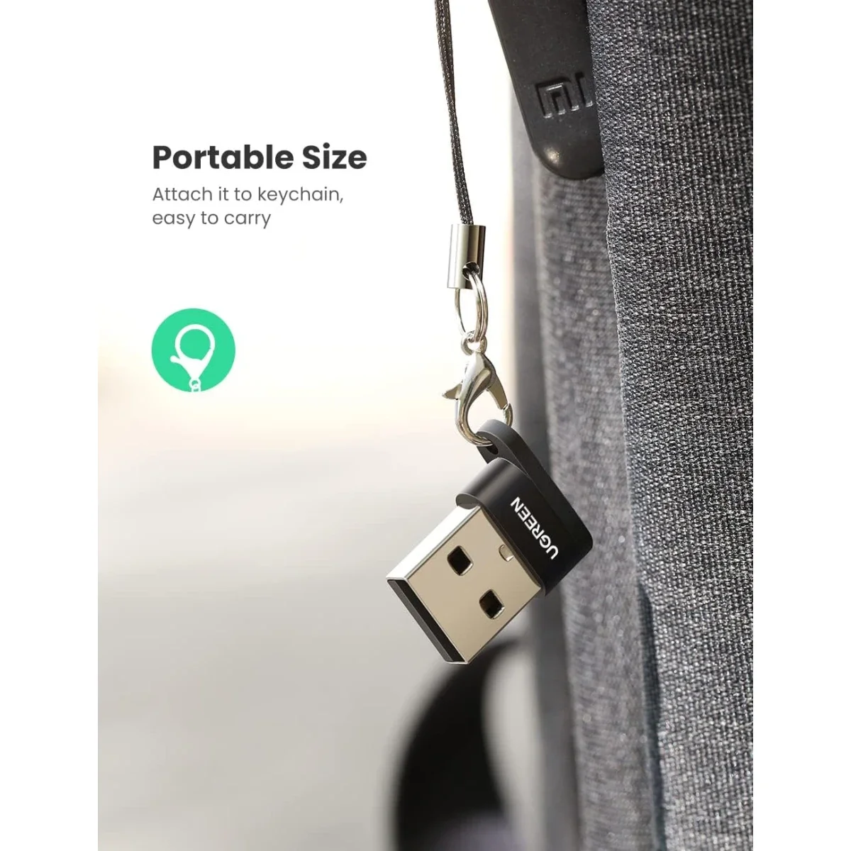 Ugreen Ultra-Small USB-C Female to USB-A Male Adapter - Thumbnail 6