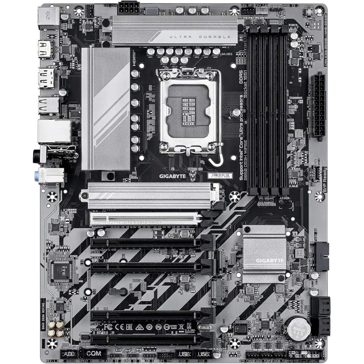 GIGABYTE B860 DS3H WIFI6E LGA 1851 ATX Motherboard DDR5 PCIe 5.0 - Image 2