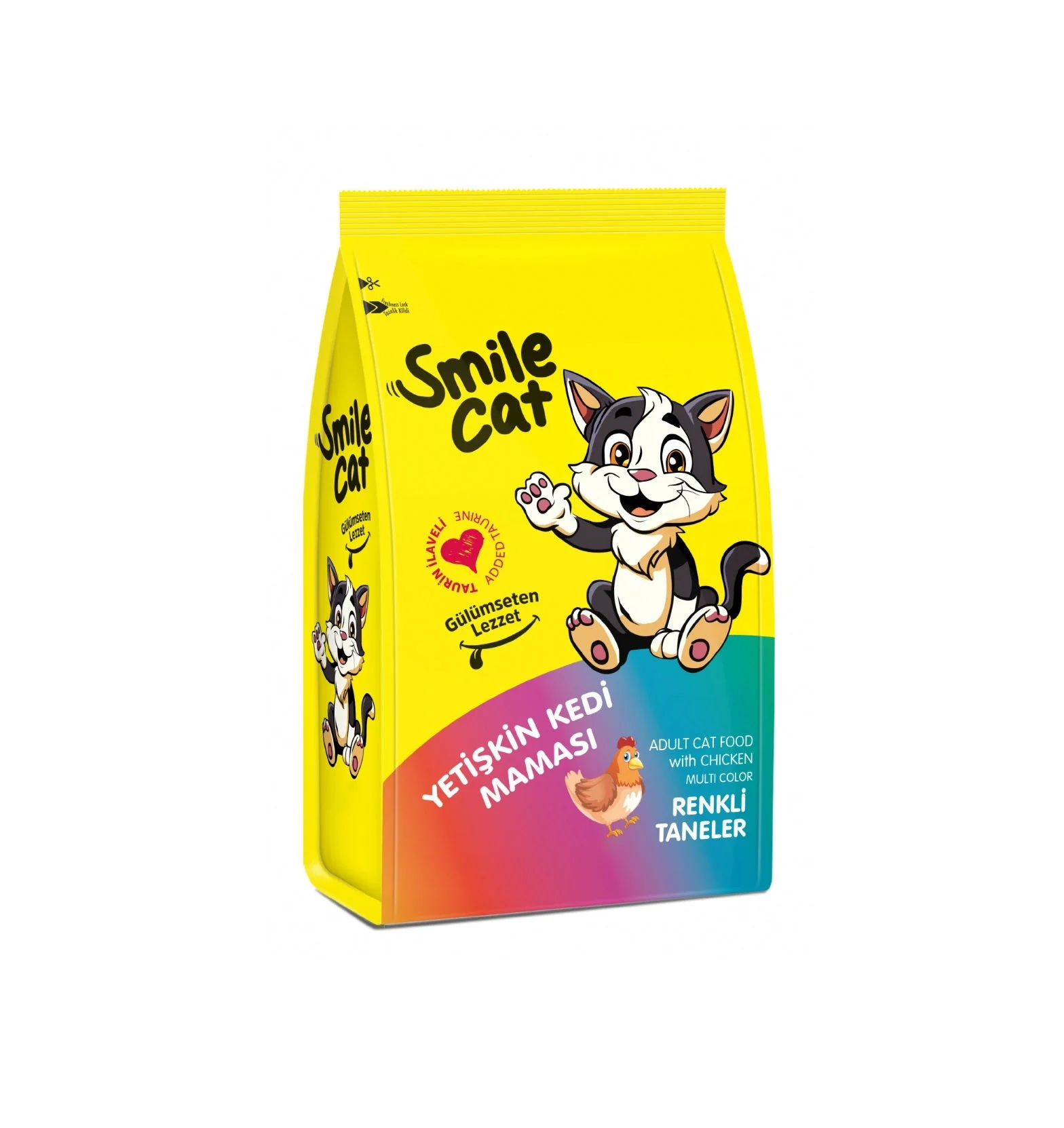 طعام قطط Smile Cat للبالغين بالدجاج 1 كجم