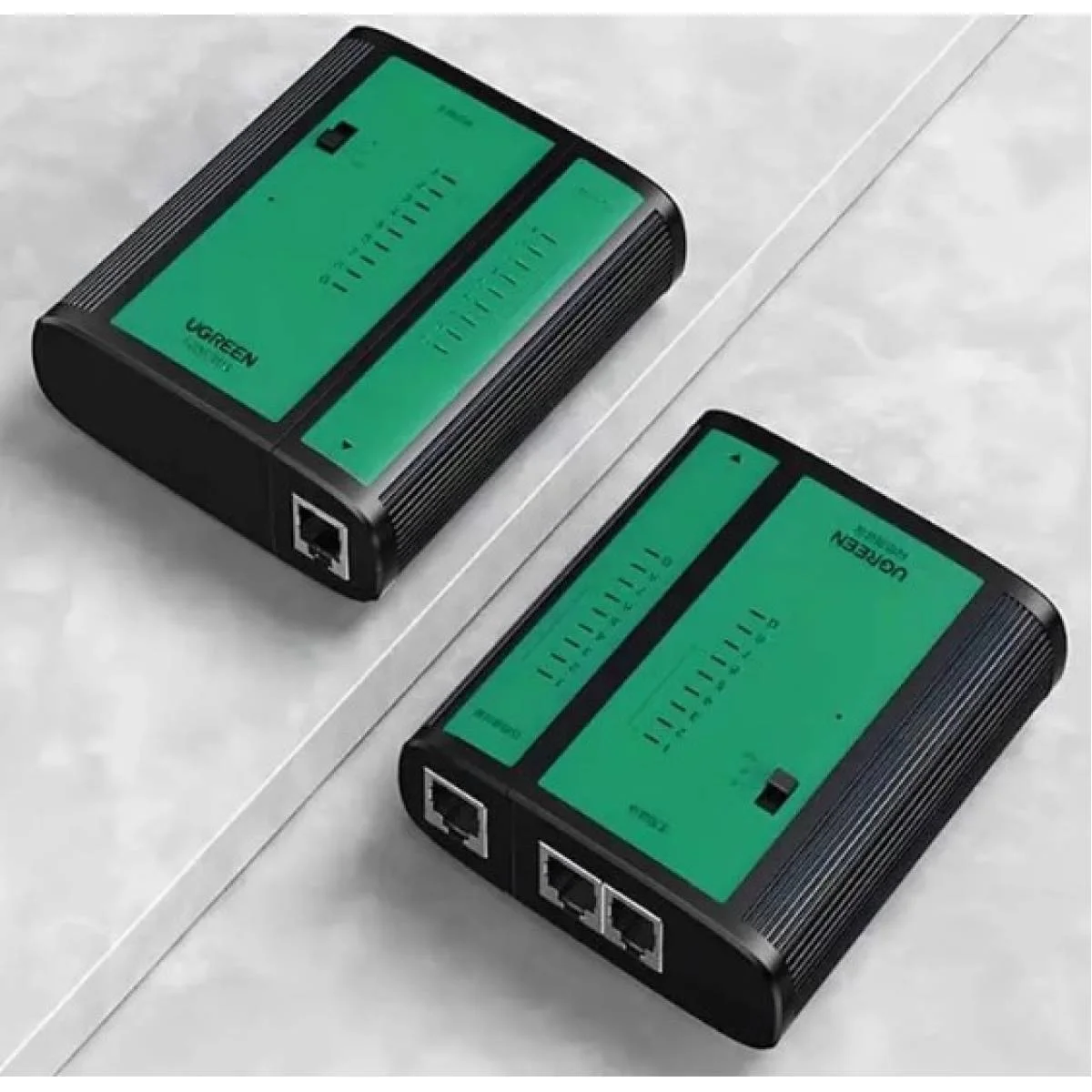 جهاز فحص كابلات الشبكات والهاتف Ugreen لـ RJ45 وRJ11 وكوكس BNC