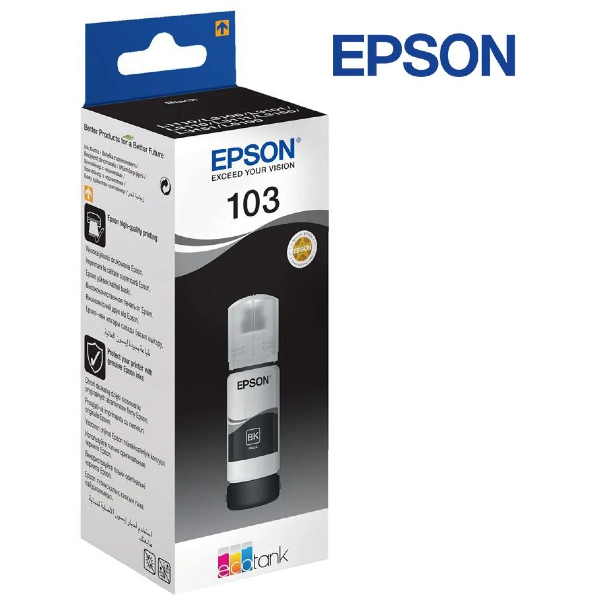 EPSON 103 EcoTank Genuine Black Ink Bottle 65 ml