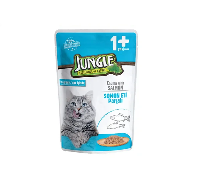 طعام رطب Jungle بنكهة شرائح لحم العجل 100 غرام - Image 5