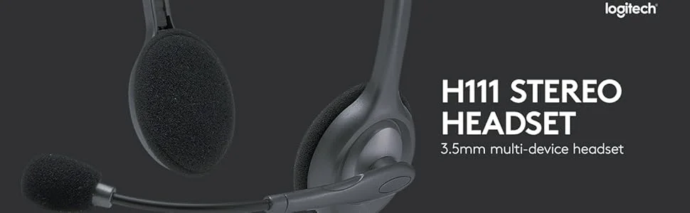 سماعة رأس Logitech H111 ستيريو بمنفذ 3.5 مم - Thumbnail 5