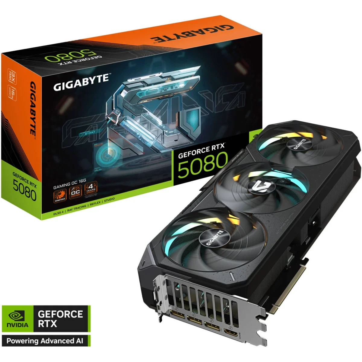 GIGABYTE GeForce RTX 5080 Gaming OC 16GB GDDR7 Graphics Card