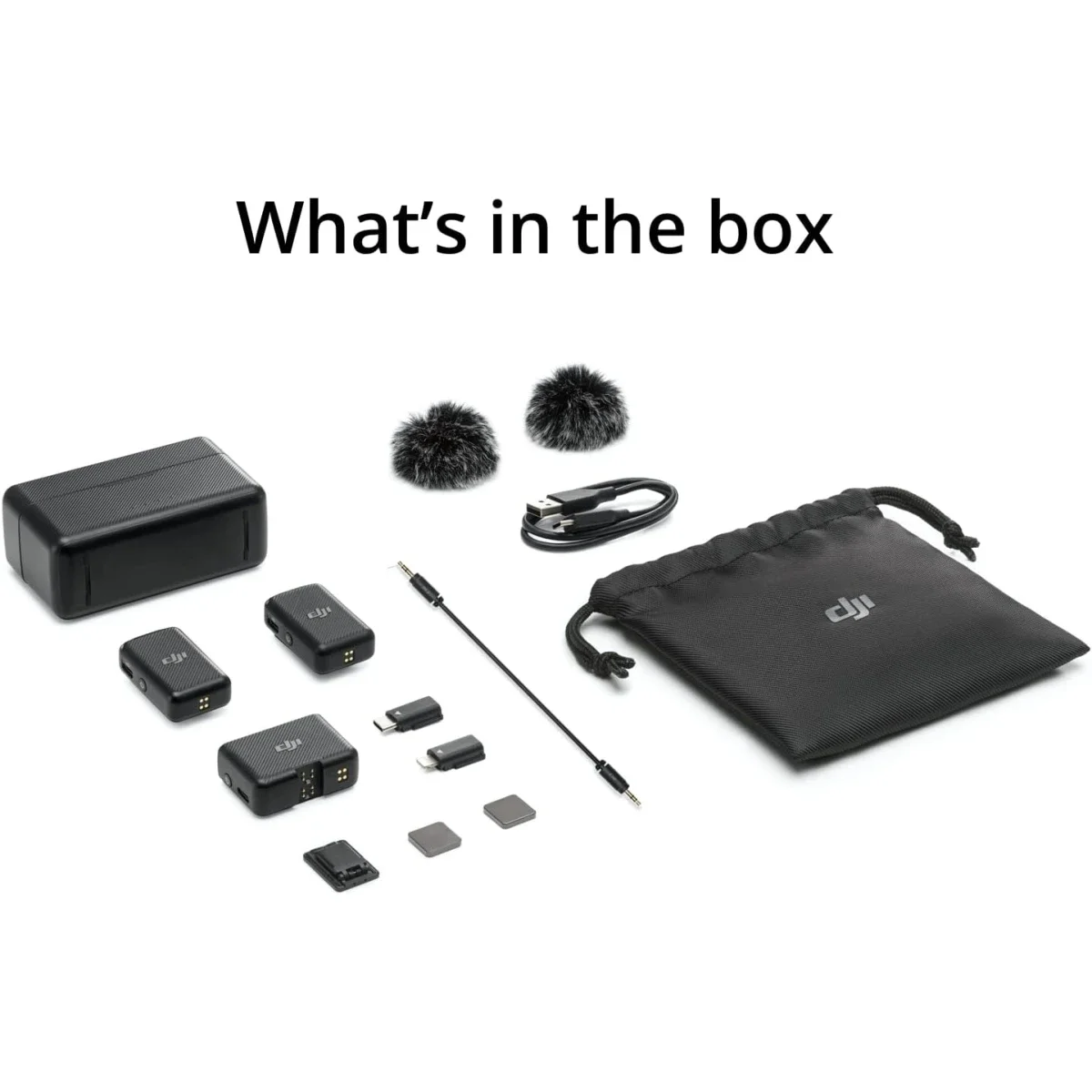 DJI Mic Wireless Microphone System with 2 TX, 1 RX & Charging Case, 250m Range, 15-Hour Battery - Thumbnail 6