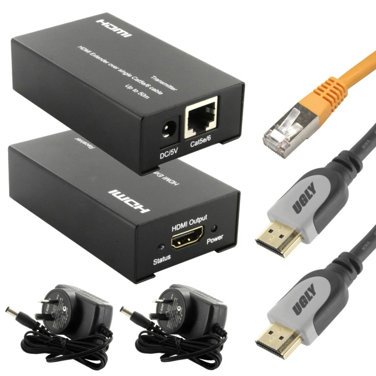 موسع HDMI CKL HDMI-Extender/60 عبر Cat5e/Cat6 حتى 60 متر