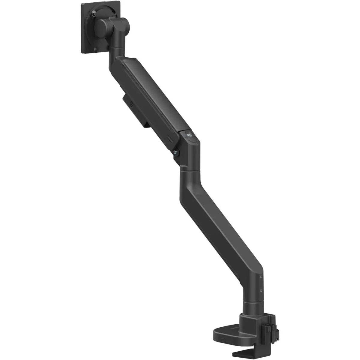 SilverStone ARM15B Single Heavy-Duty Gas Spring Monitor Arm for Up to 57-Inch Monitors, Black