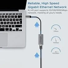 محول Promate GigaLink-C USB-C إلى RJ45 جيجابت إيثرنت 10/100/1000Mbps - Image 7