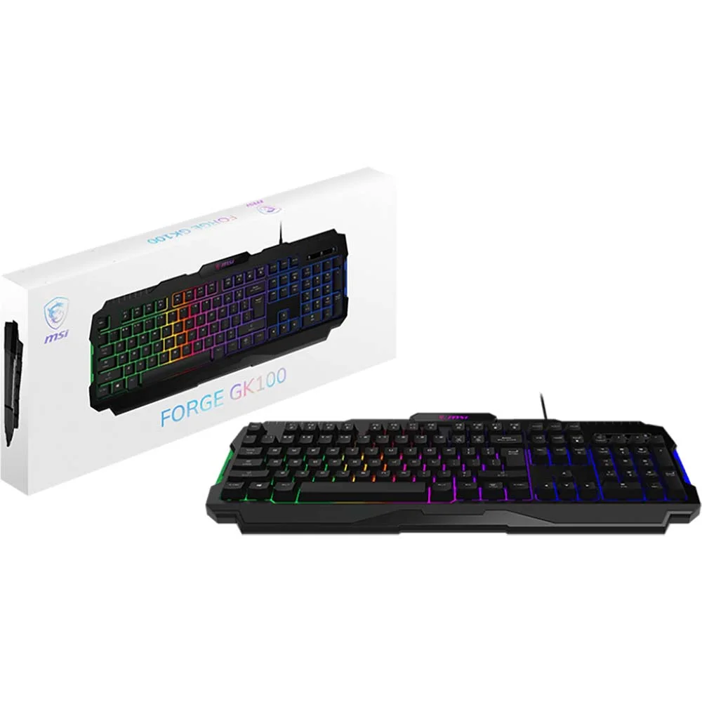 MSI FORGE GK100 RGB Gaming Keyboard with 19-Key Anti-Ghosting - Thumbnail 2