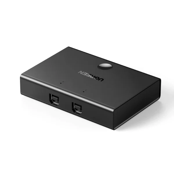 سويتش مشاركة USB Ugreen 30345 بتقنية USB 2.0 مدخلين ومخرج واحد KM