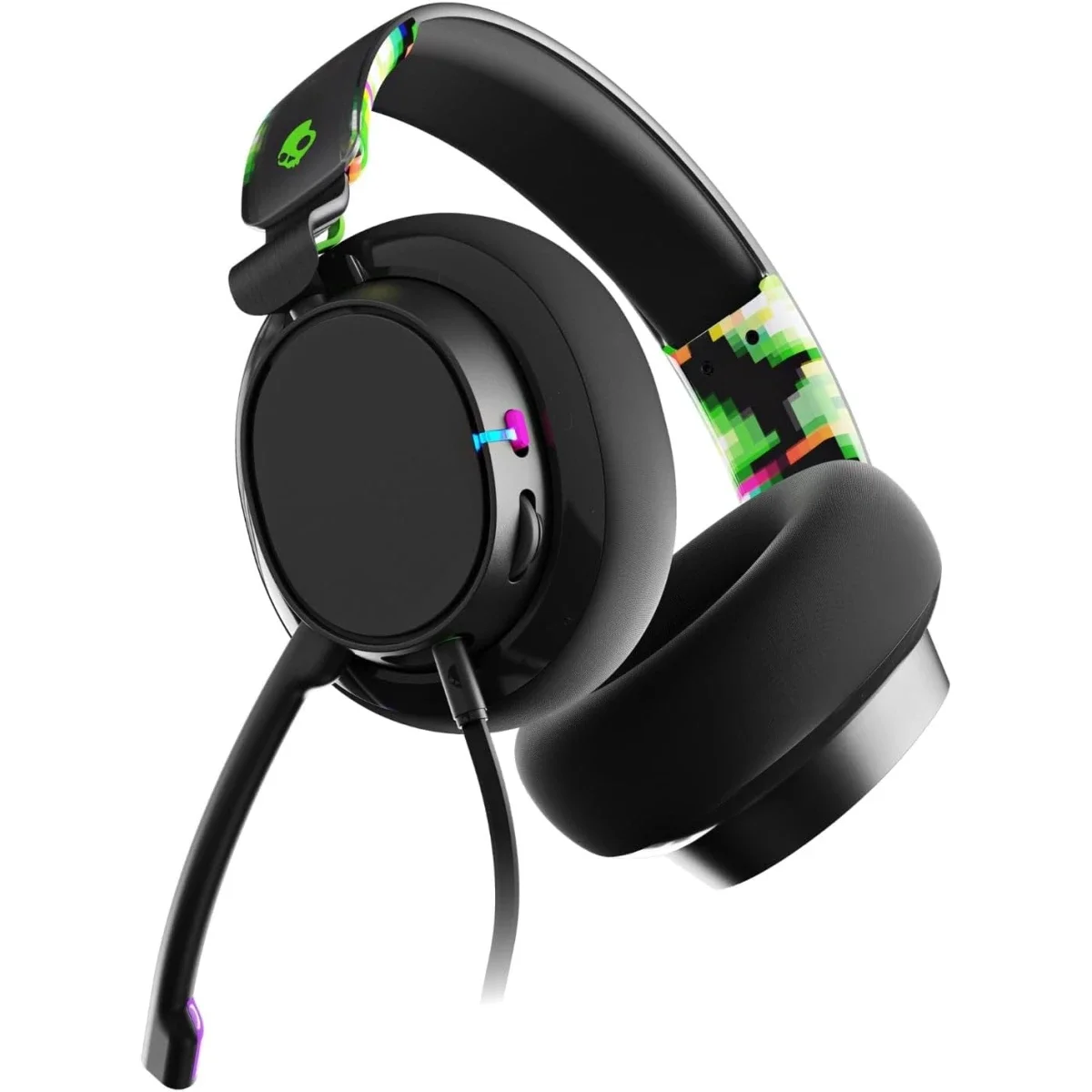 Skullcandy SLYR Pro Wired Multi-Platform Gaming Headset Black/Green - Thumbnail 2