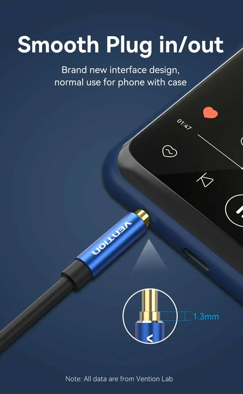 Vention BAXLH 3.5mm Male-to-Male Audio Cable, 2M - Image 7