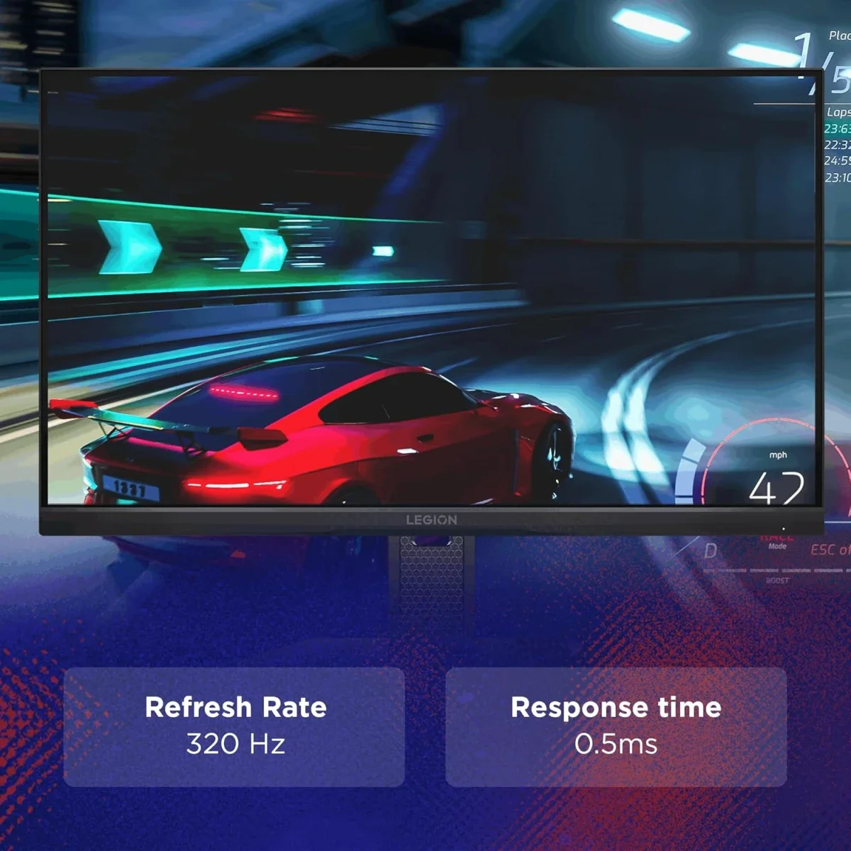 شاشة ألعاب Lenovo Legion 25-10 مقاس 24.5 إنش FHD IPS بتردد 320 هرتز وزمن استجابة 0.5 مللي ثانية HDR10 - Thumbnail 3