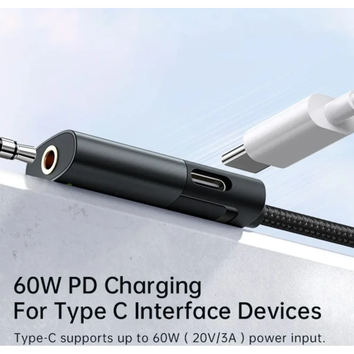 Mcdodo CA-1880 60W PD USB-C to USB-C and 3.5mm AUX Audio Cable - Image 5