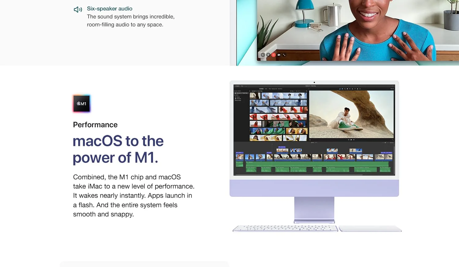 Apple iMac 24-inch All-in-One Desktop (2021) M1 8-Core CPU 8-Core GPU 8GB RAM 256GB SSD 4.5K Retina Display Silver - Image 11