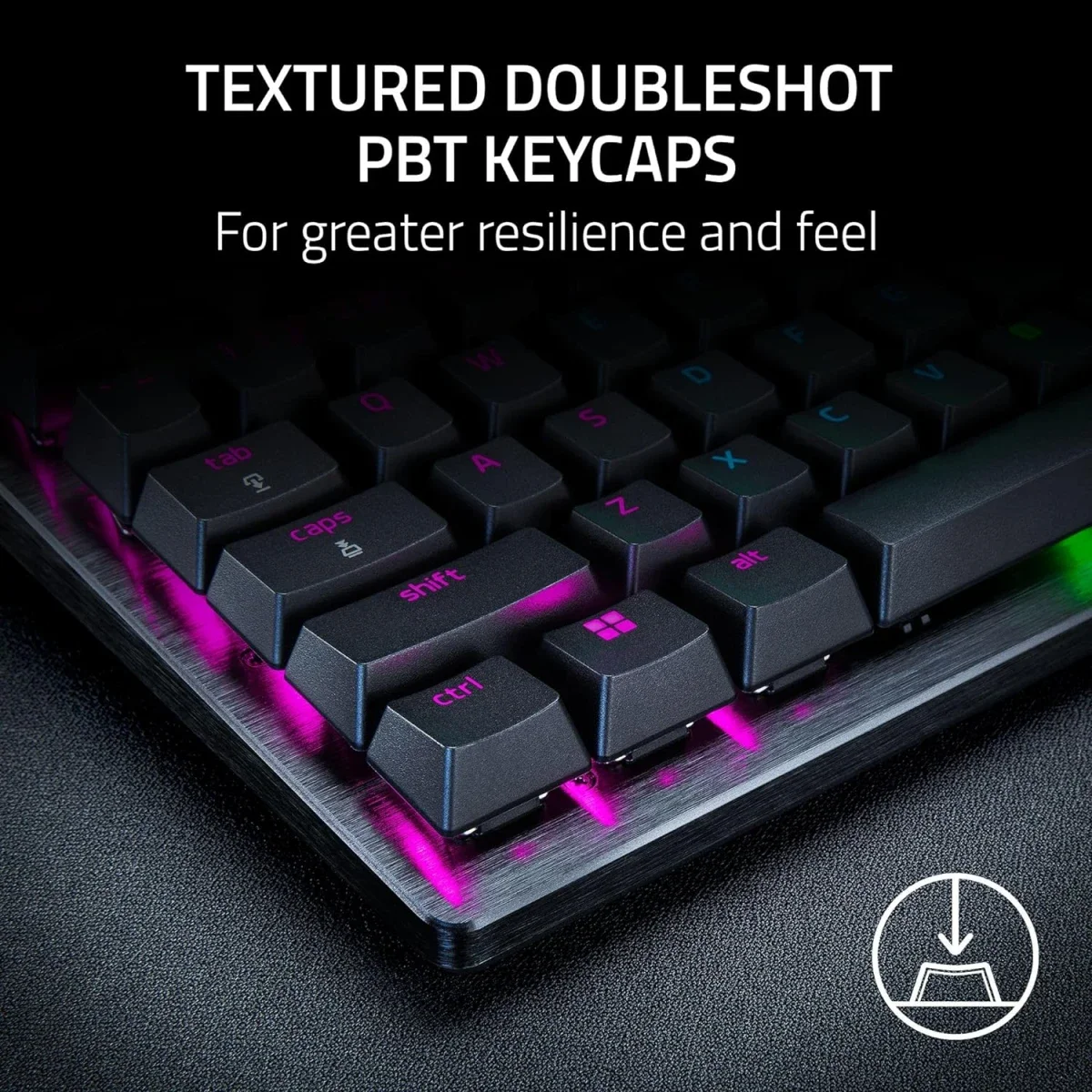 Razer Huntsman V3 Pro Esports Gaming Keyboard with Analog Optical Switches - Black - Thumbnail 6