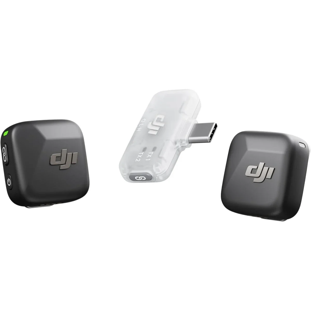 DJI Mic Mini Wireless Lavalier Microphone Kit (2 TX + 1 Mobile RX), 300m