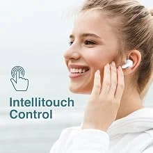 Promate Lush True Wireless Earbuds, Bluetooth 5.1, IPX5, 20H Playback, White - Thumbnail 12