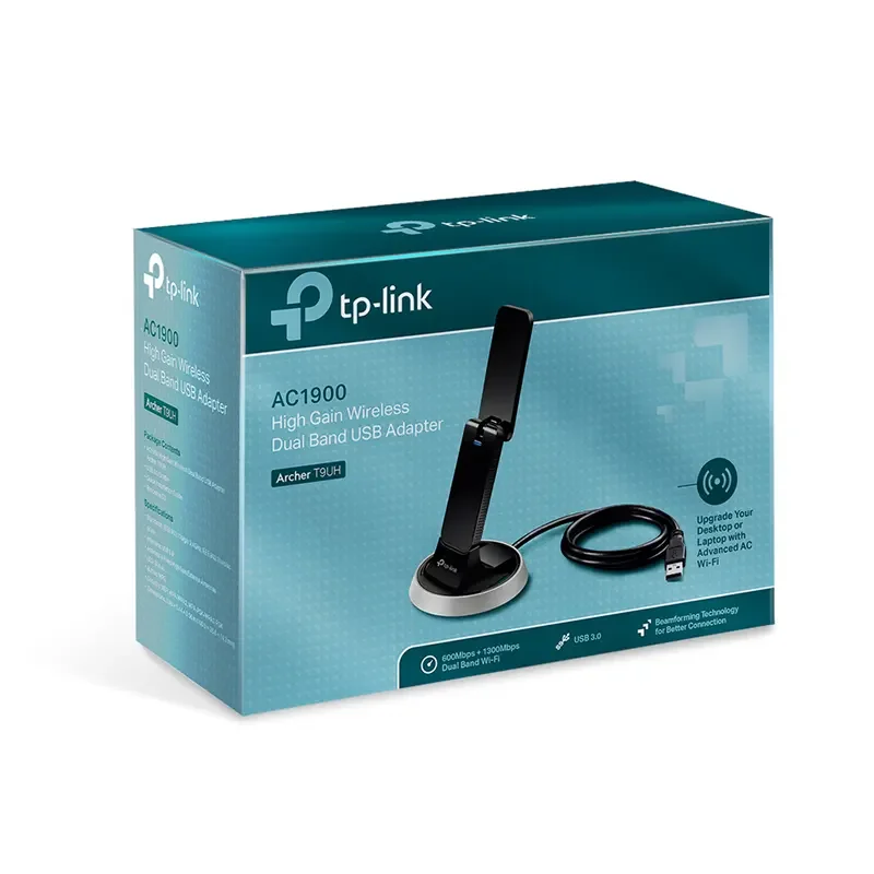 محول واي فاي USB TP-LINK Archer T9UH AC1900 ثنائي النطاق عالي الكسب - Image 3