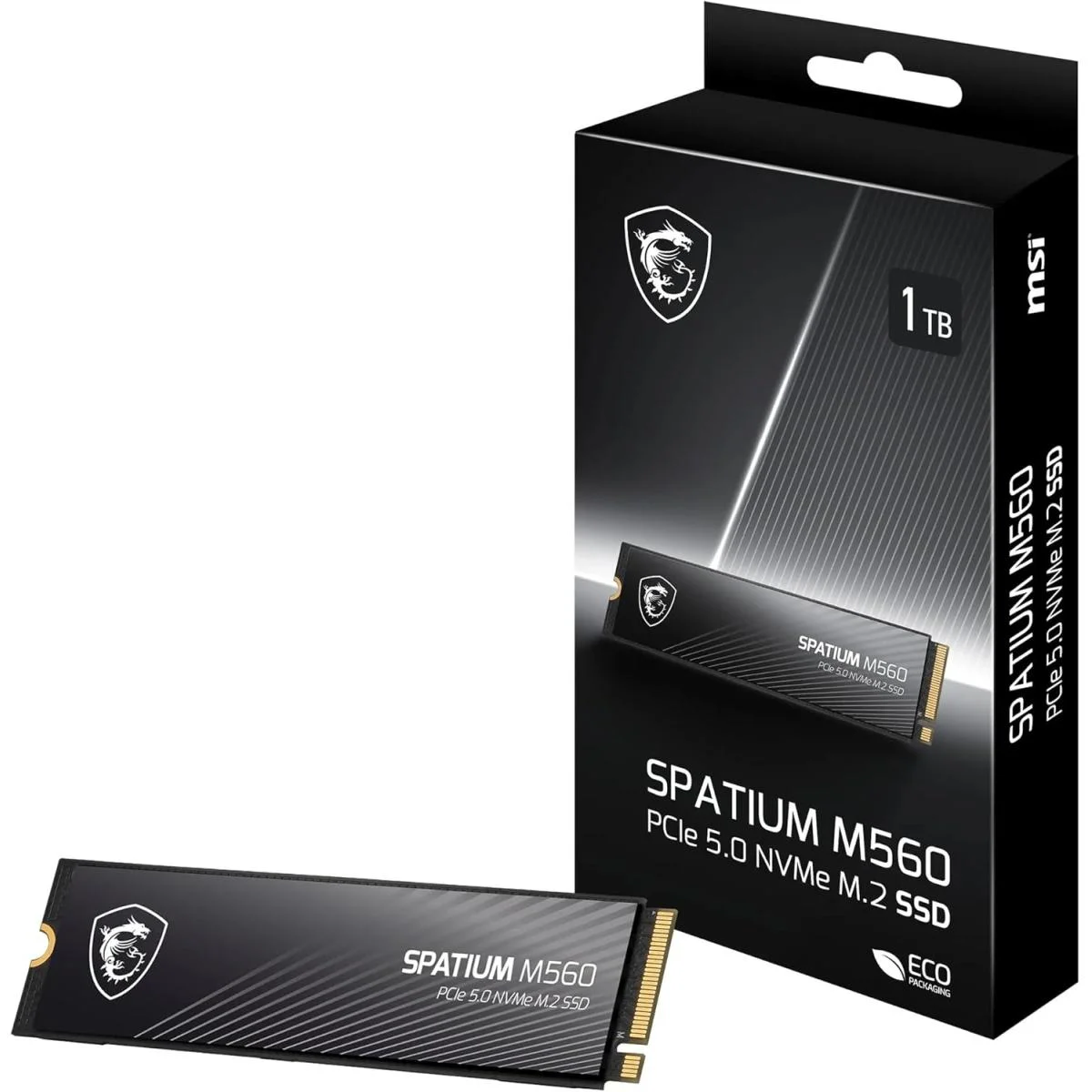 قرص SSD MSI SPATIUM M560 بسعة 1TB وواجهة PCIe 5.0 NVMe M.2 2280