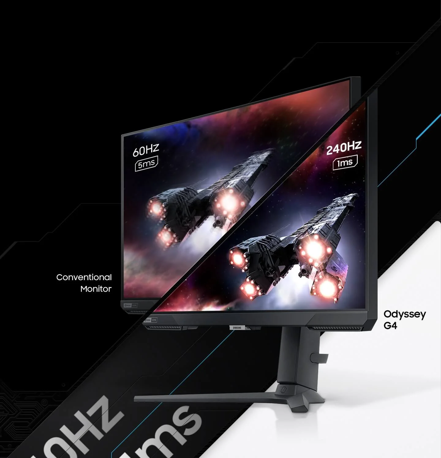 Samsung Odyssey G4 27-inch FHD IPS 240Hz 1ms Gaming Monitor - Thumbnail 7