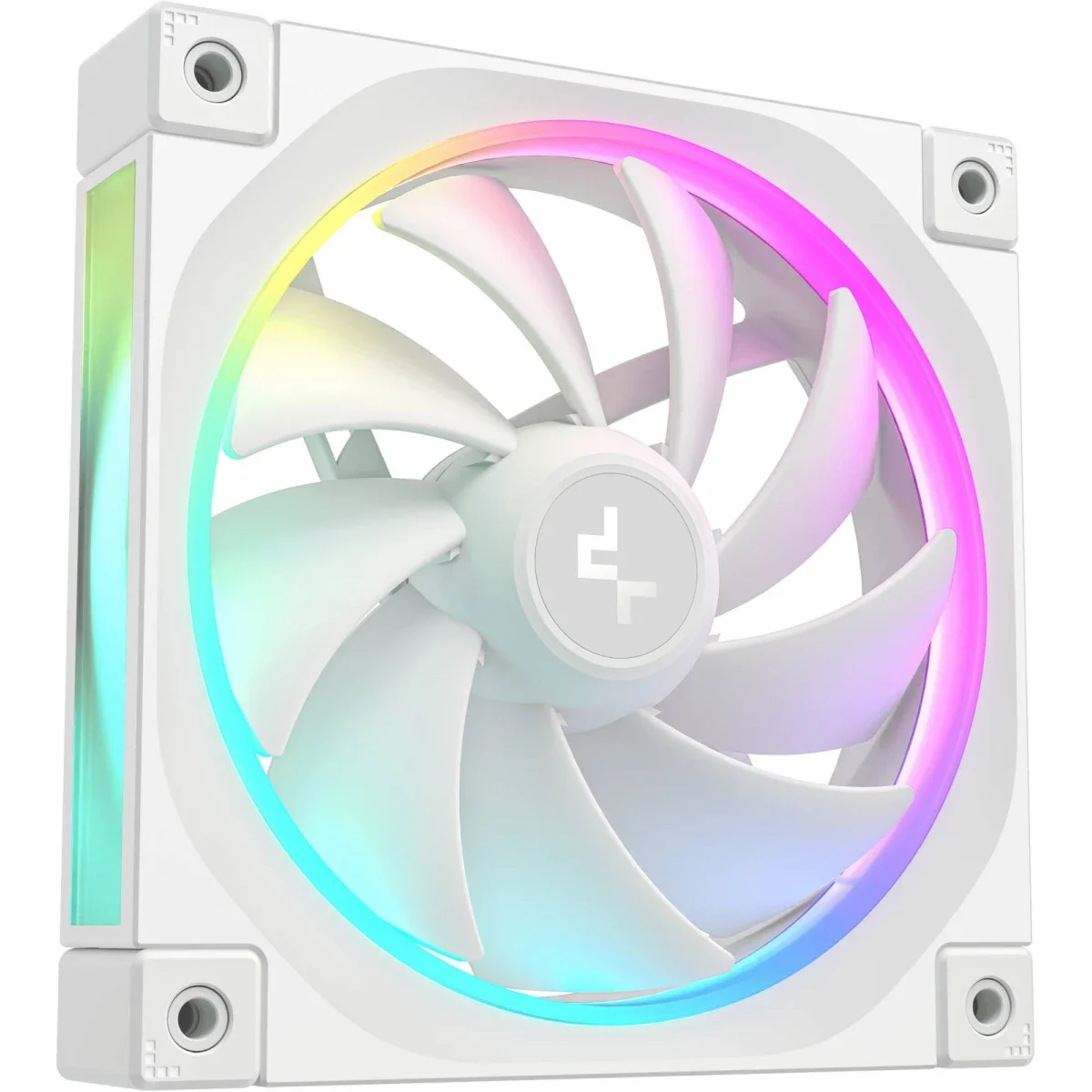 مراوح كيس DeepCool FL12 120mm ARGB PWM ثلاثية باللون الأبيض - Image 7