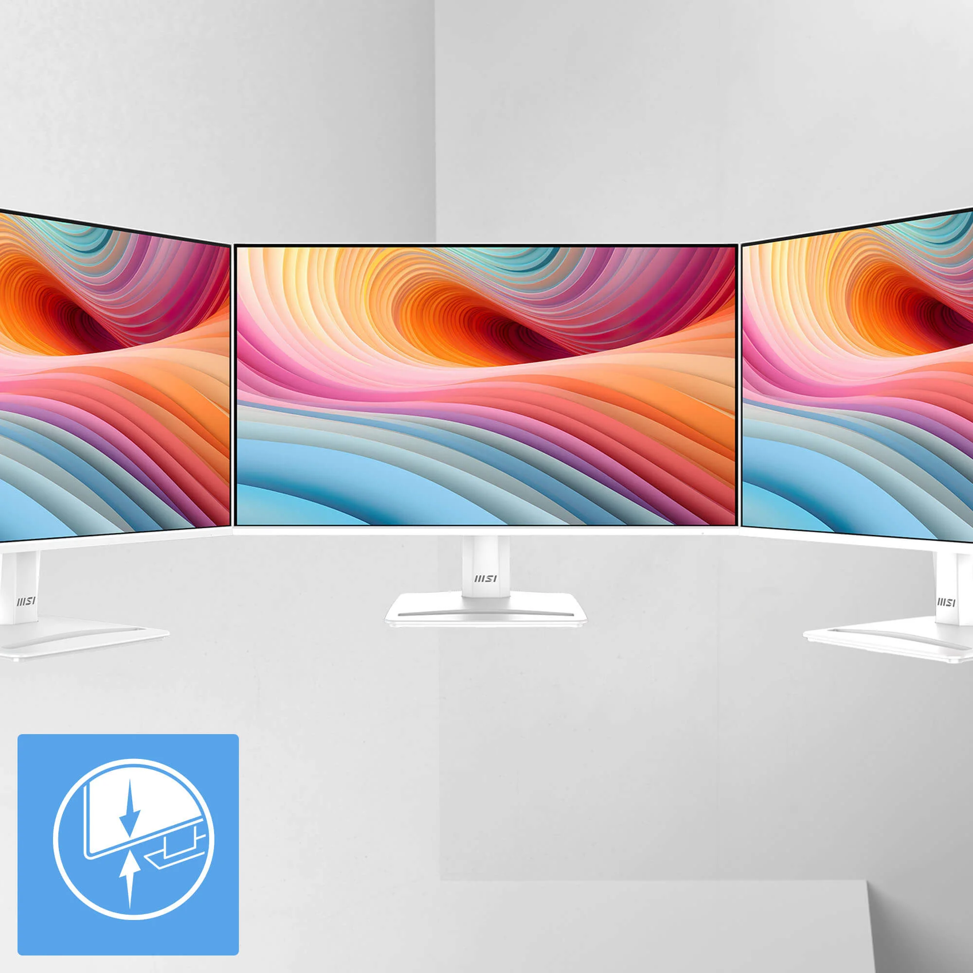 MSI 25-Inch IPS Full HD 120Hz 1ms Business Monitor PRO MP251W E2 - White - Thumbnail 13
