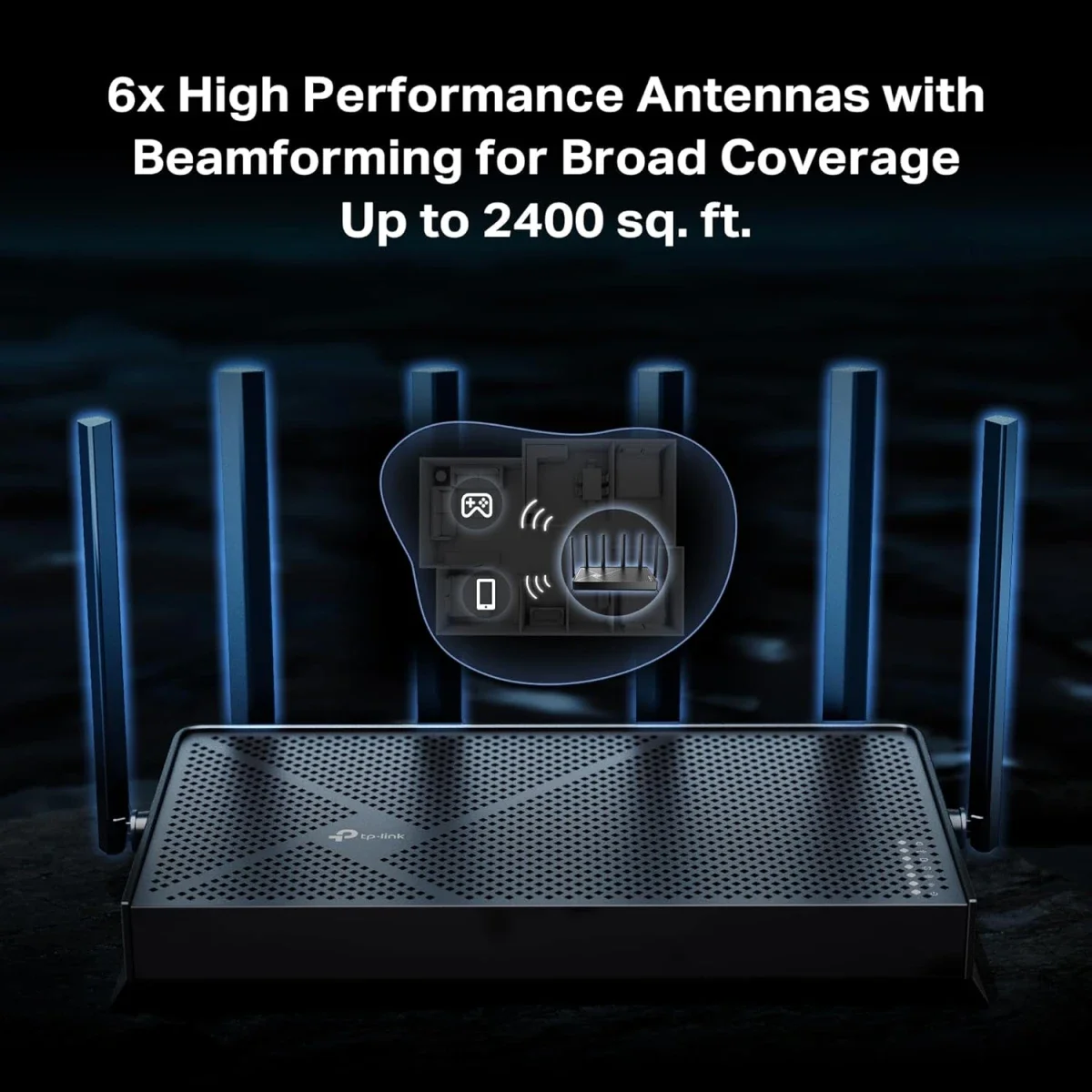 راوتر TP-LINK Archer BE400 Wi‑Fi 7 ثنائي النطاق BE6500 مع منفذي 2.5 جيجابت وUSB 3.0 - Thumbnail 6