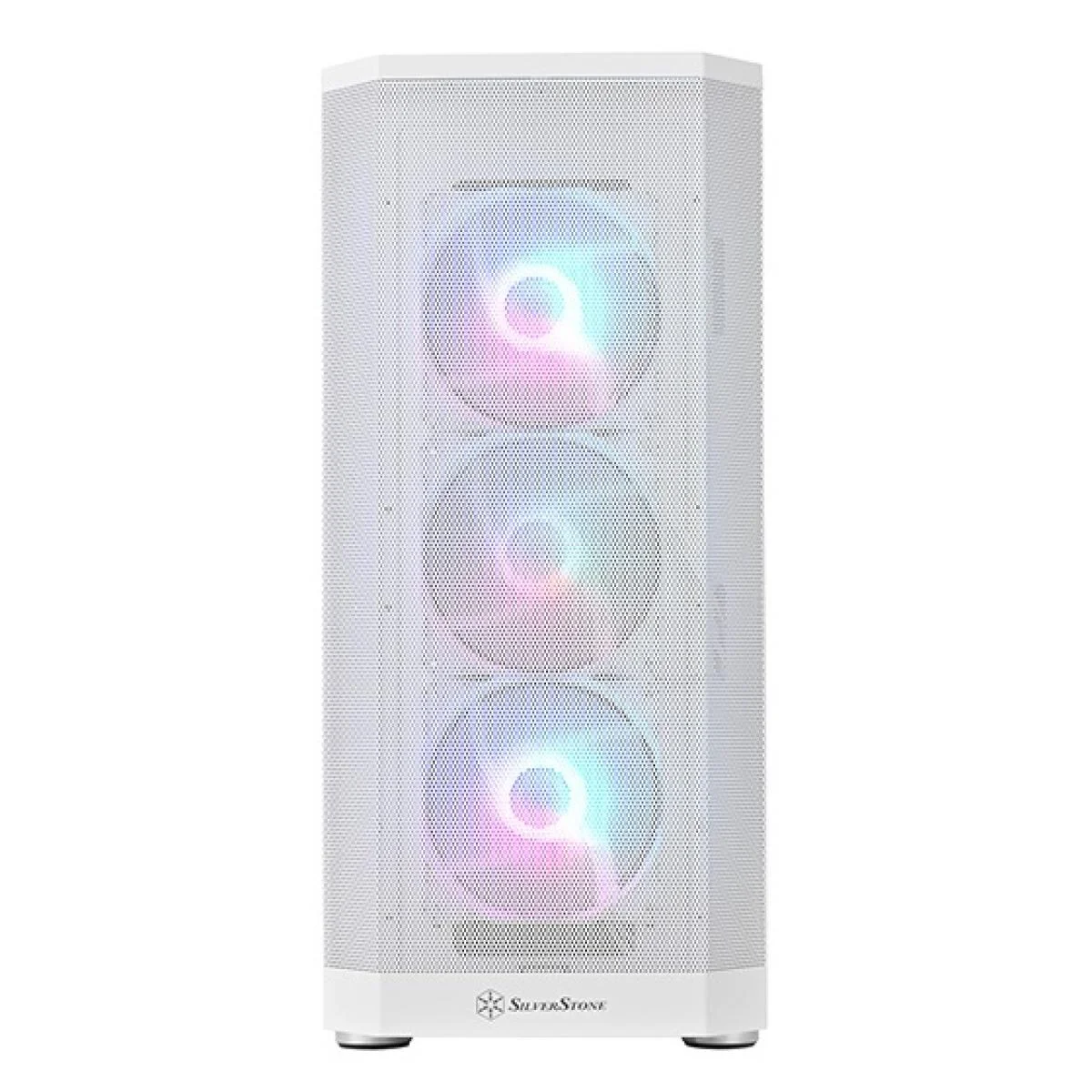 SilverStone FARA 514X White ARGB ATX Mid-Tower Gaming Case with Tempered Glass - Thumbnail 3