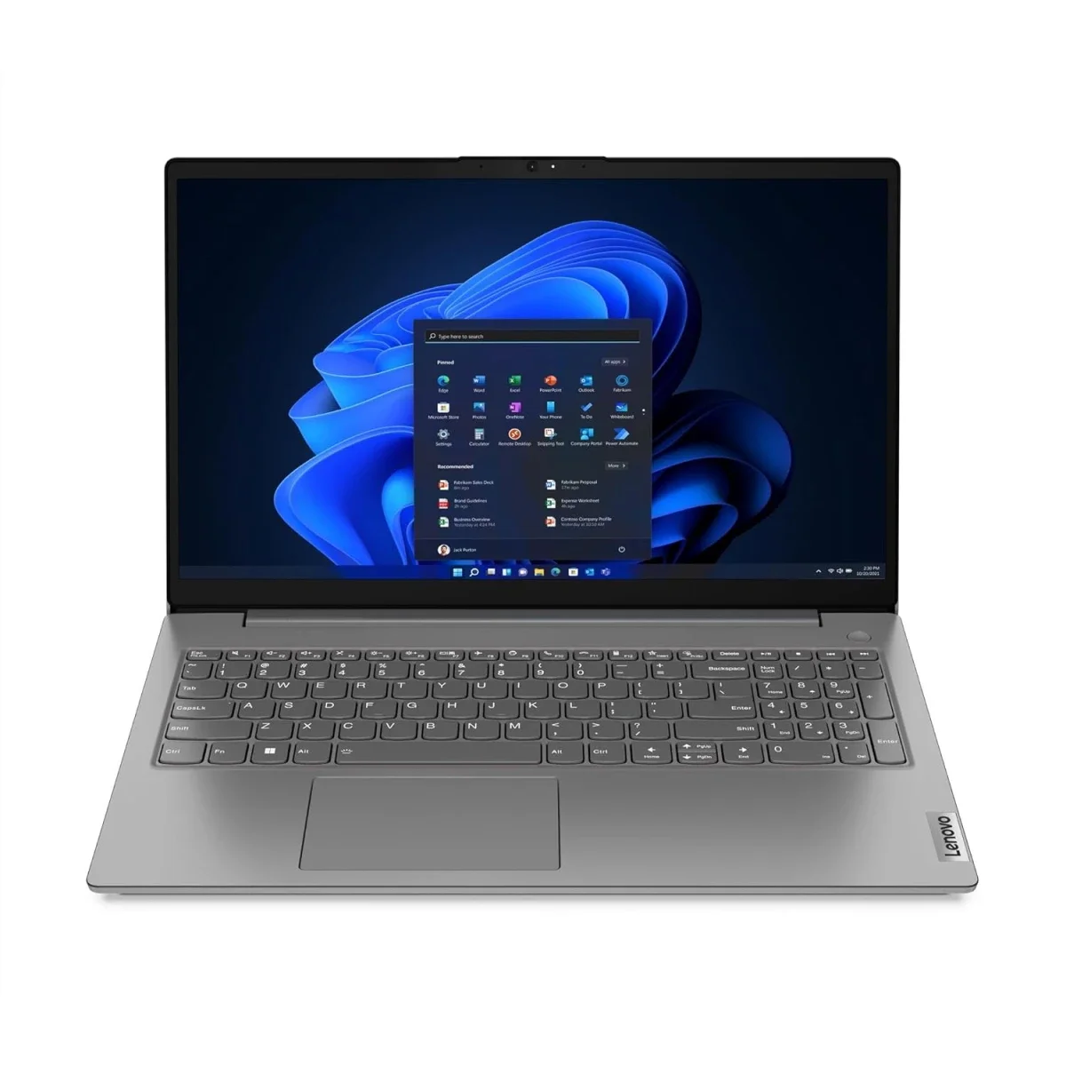 لابتوب أعمال Lenovo V15 G4 2024 مقاس 15.6 إنش Ryzen 7 7730U رام 16GB SSD 512GB Windows 11 رمادي - Thumbnail 2