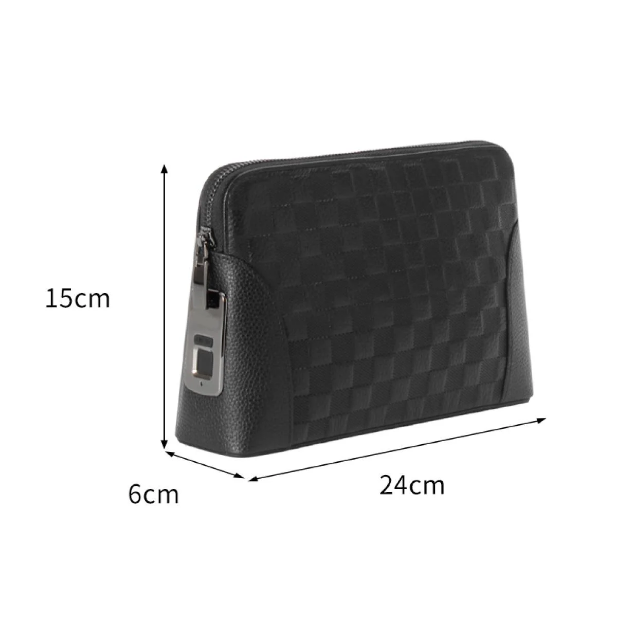 حقيبة كلتش STECH FL-V2413 ذكية ببصمة الإصبع، أسود - Image 5
