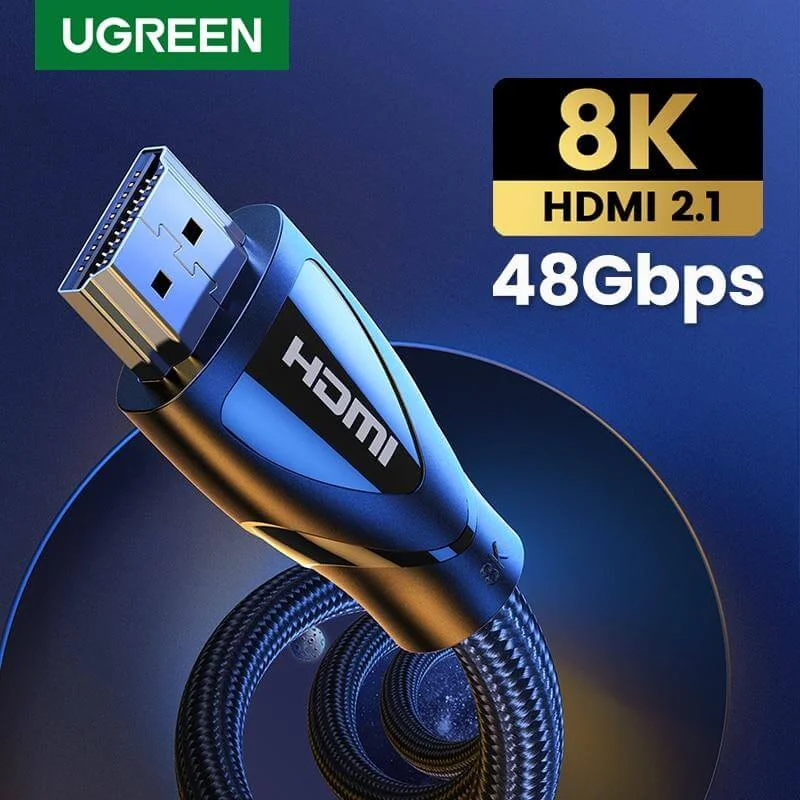 سلك Ugreen 80405 HDMI 2.1 بدقة 8K 60Hz و4K 120Hz بسرعة 48Gbps بطول 5 متر - Image 2