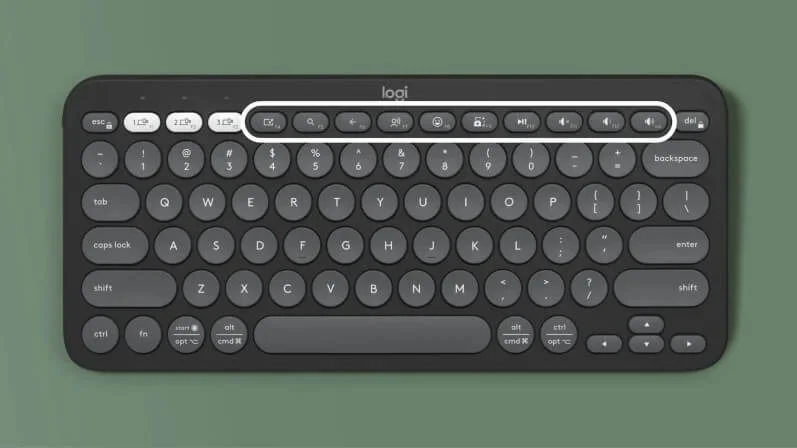 كيبورد Logitech K380S Pebble Keys 2 Slim بلوتوث - Graphite - Image 6