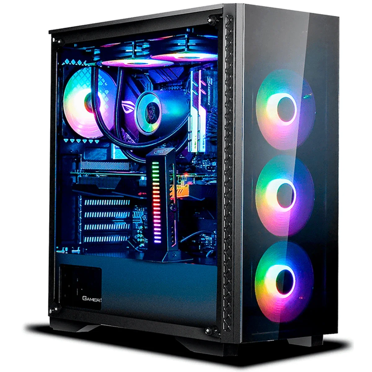 DeepCool MATREXX 50 Mid-Tower Gaming Case with Tempered Glass and 4 ARGB Fans - Black - Image 2