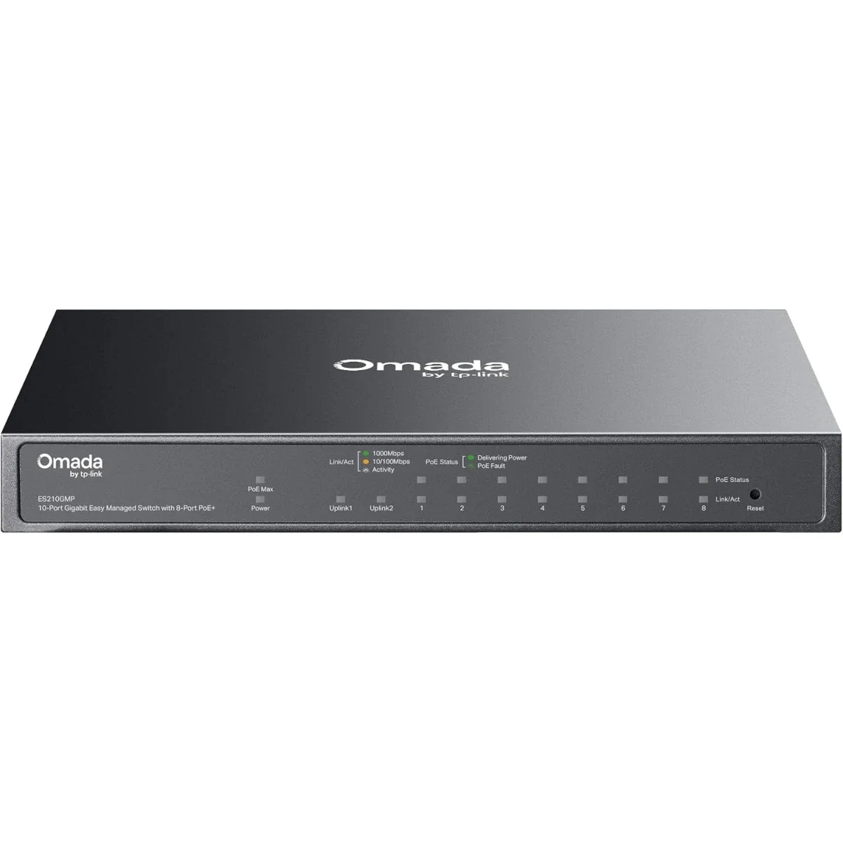 TP-LINK Omada ES210GP 10-Port Gigabit Easy Managed Switch with 8-Port PoE+
