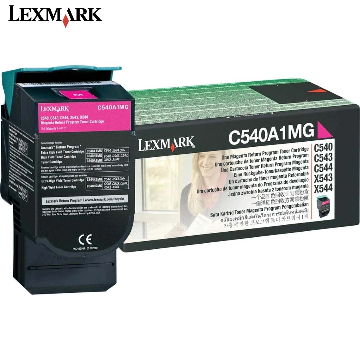 Lexmark C540 Original Magenta Toner Cartridge