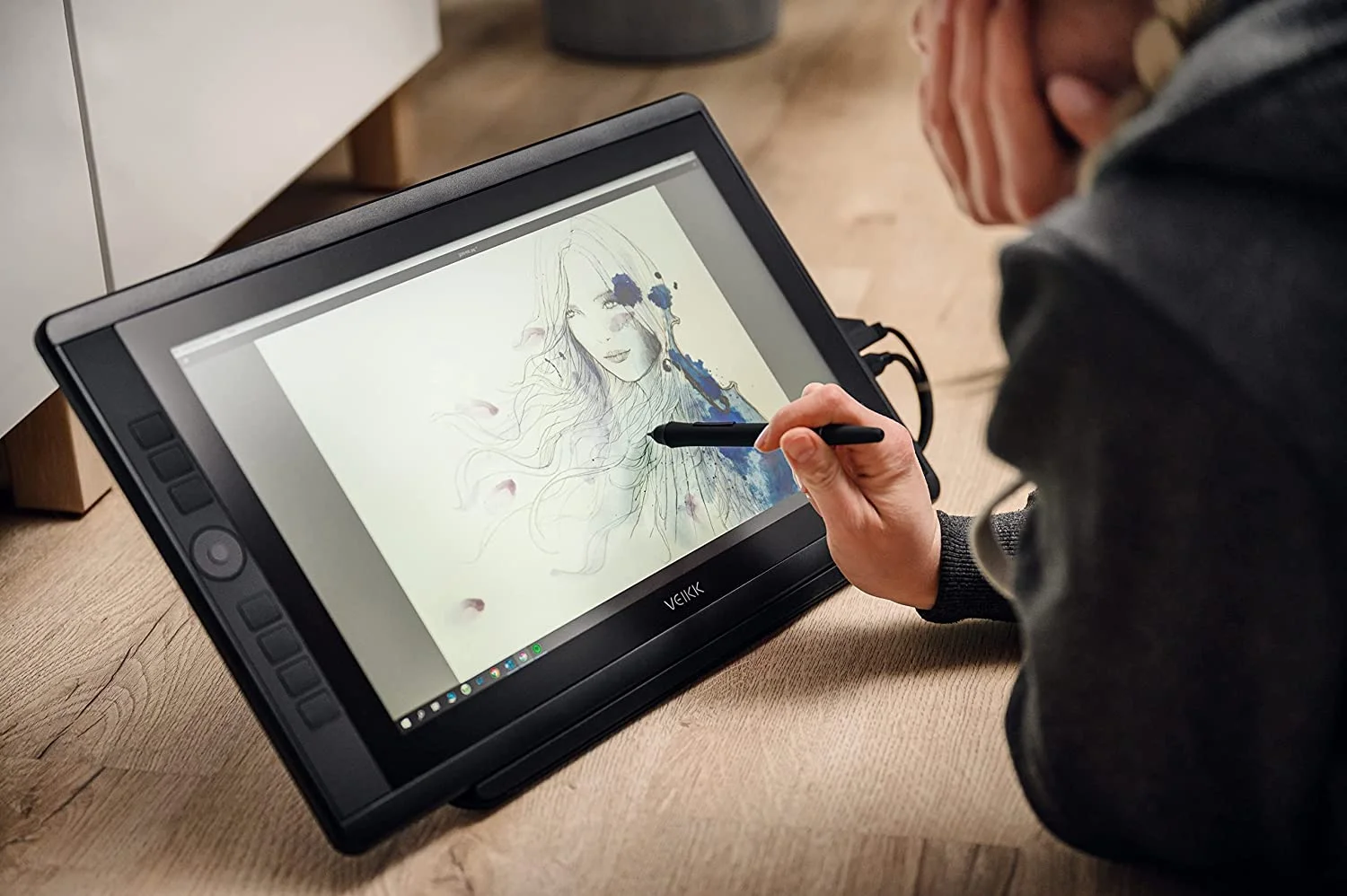 تابلت رسم VEIKK VK1560 Pro بشاشة 15.6 إنش وقلم - Thumbnail 11