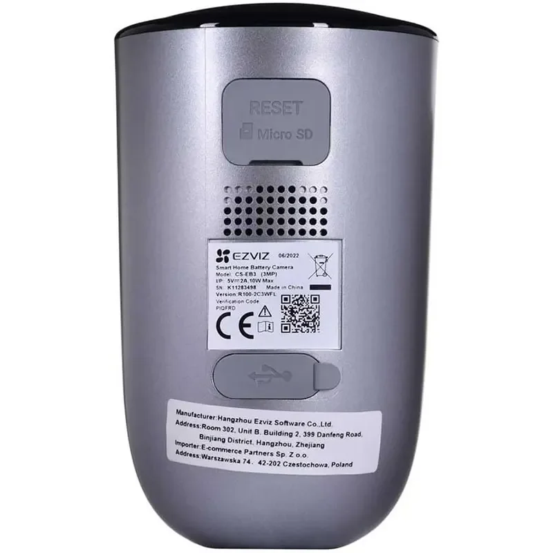كاميرا مراقبة Ezviz EB3 (CS-EB3) خارجية 2K بدقة 3MP تعمل بالبطارية مع رؤية ليلية ملونة - Image 2
