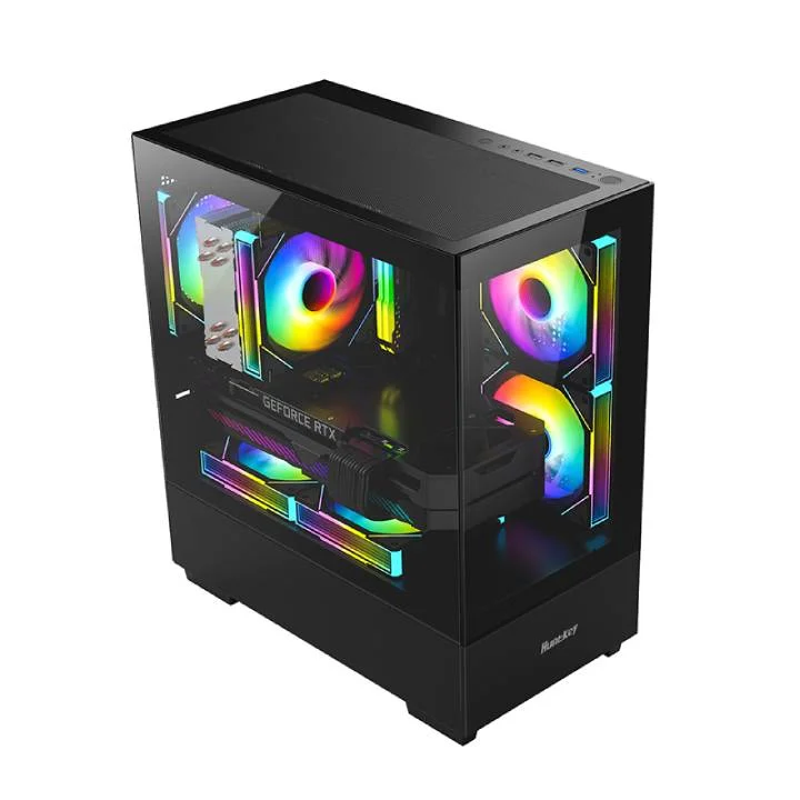 Huntkey G35 PC Case – Black – No Case Fans Included - Thumbnail 4