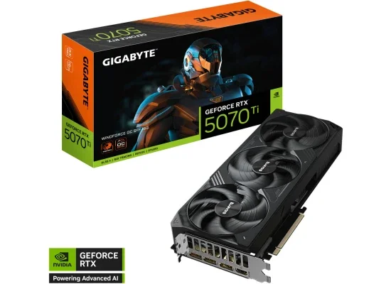 كرت شاشة GIGABYTE GeForce RTX 5070 Ti WINDFORCE OC SFF بسعة 16GB GDDR7 - Image 5