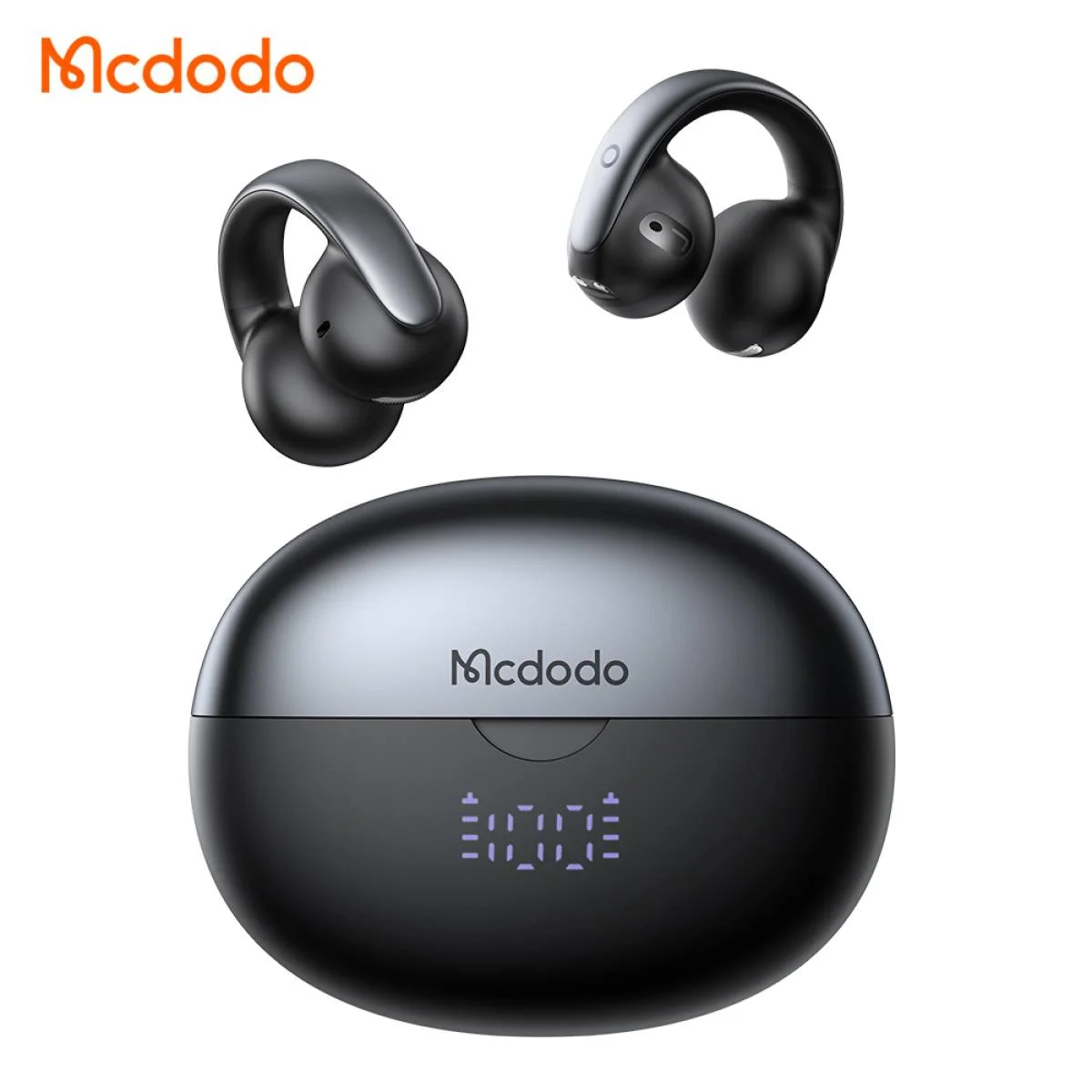 سماعات أذن Mcdodo 816 لاسلكية بتصميم مشبك ثابت Bluetooth 5.4 للجري والجيم