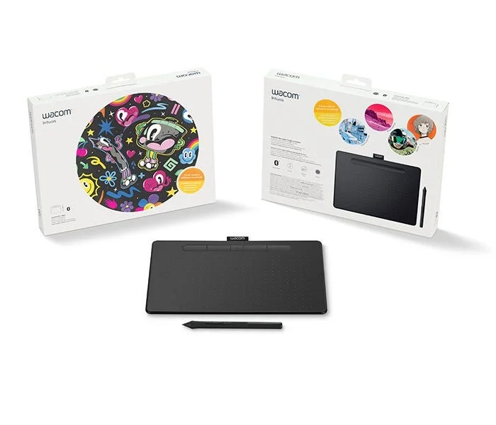لوح رسم جرافيك Wacom Intuos Medium USB مع 4 مفاتيح ExpressKeys - أسود - Thumbnail 17