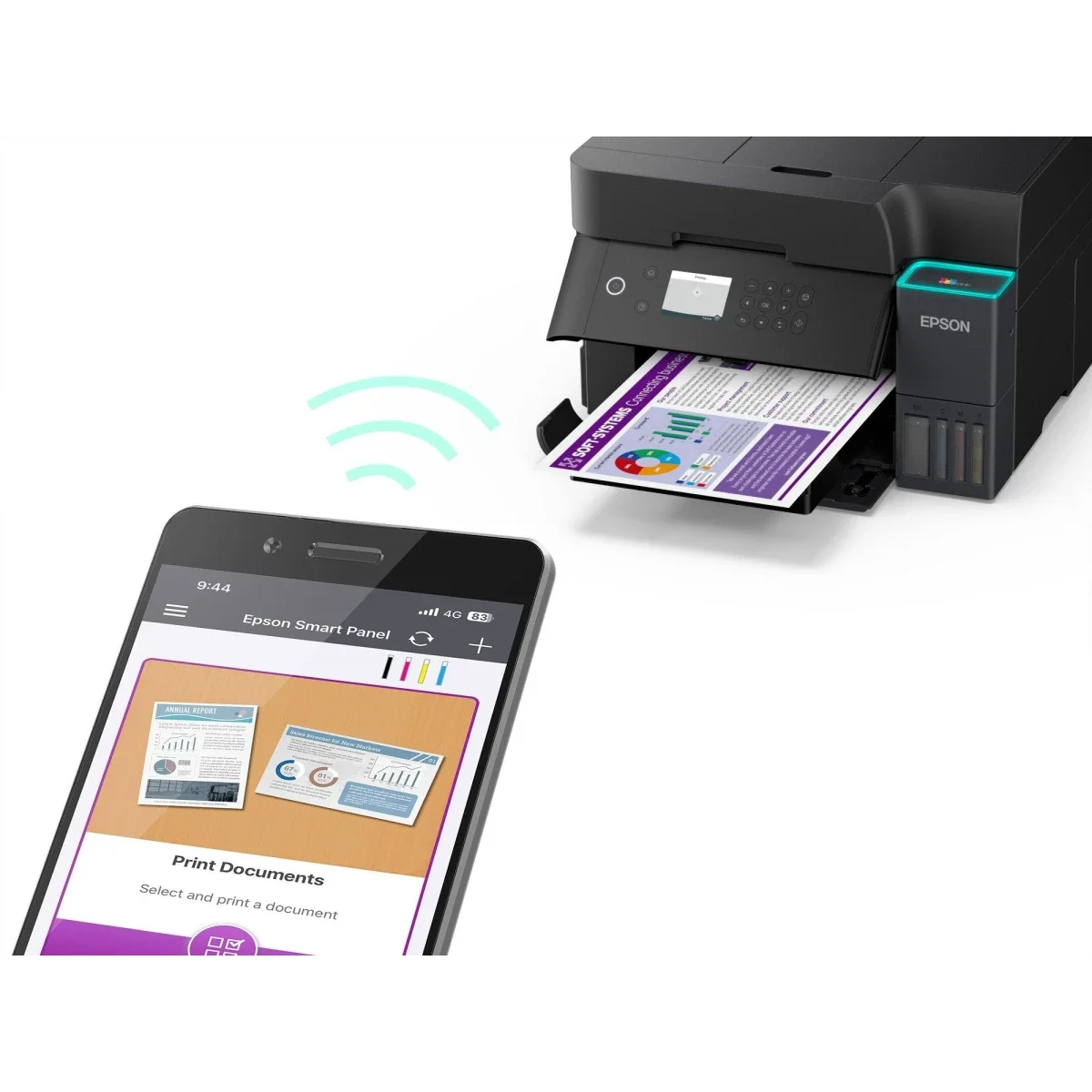 EPSON EcoTank L6370 A4 Wi-Fi Duplex All-in-One Ink Tank Printer, Heat-Free Technology, Up to 8,500-Page Ink Yield for Small & Mid-Sized Businesses - Image 6