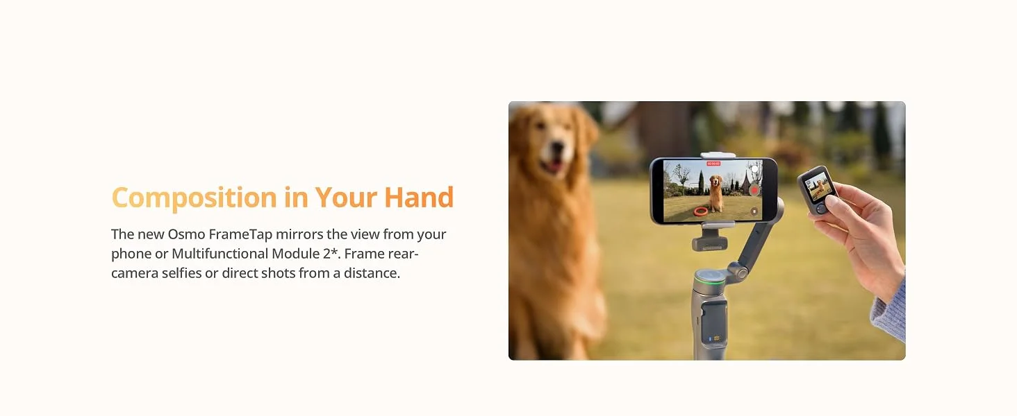 مثبت هاتف DJI Osmo Mobile 8P ثلاثي المحاور مع جهاز تحكم عن بُعد - Image 16