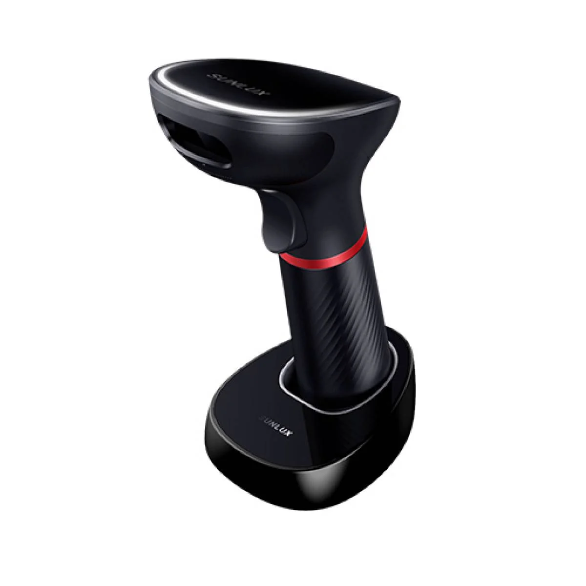 ماسح باركود SUNLUX XL-9610 لاسلكي ثنائي الأبعاد مع Bluetooth و2.4G وقاعدة شحن - Image 2