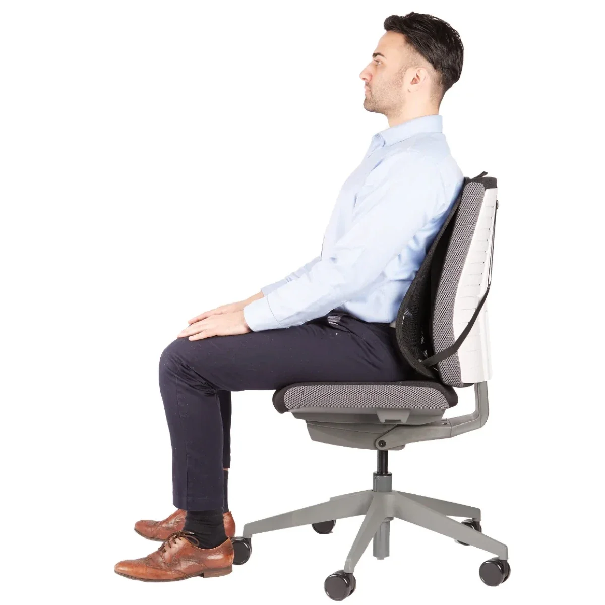 دعامة ظهر شبكية Fellowes Office Suites بتثبيت Tri-Tensioning، أسود - Image 2