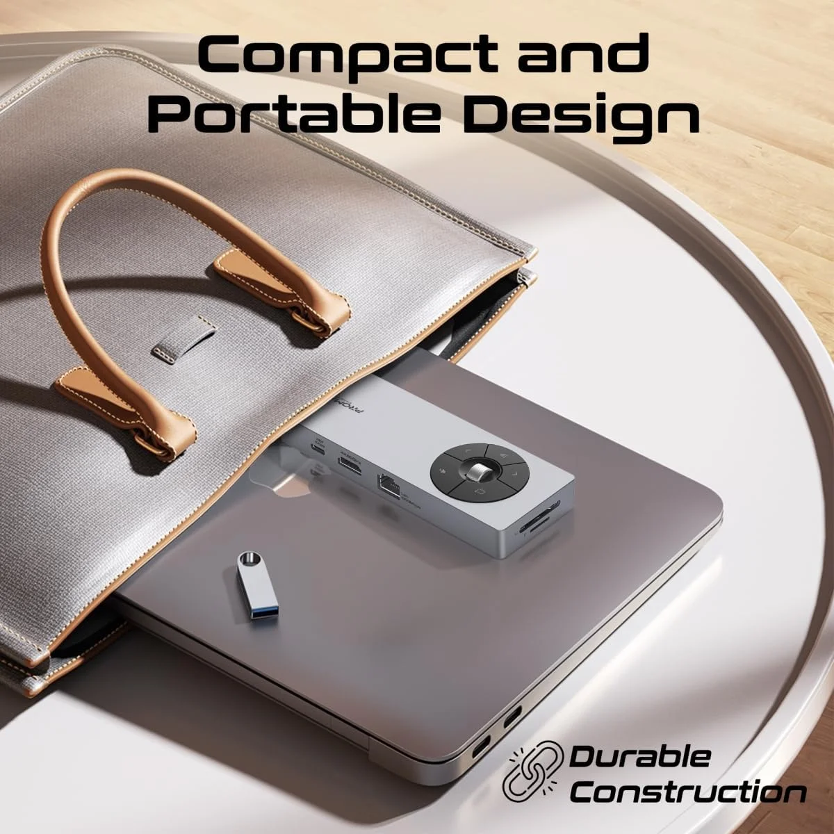 Promate ComandHub-Pro 14-in-1 USB-C Multiport Hub with 100W PD, 4K 60Hz HDMI & Gigabit Ethernet - Thumbnail 4