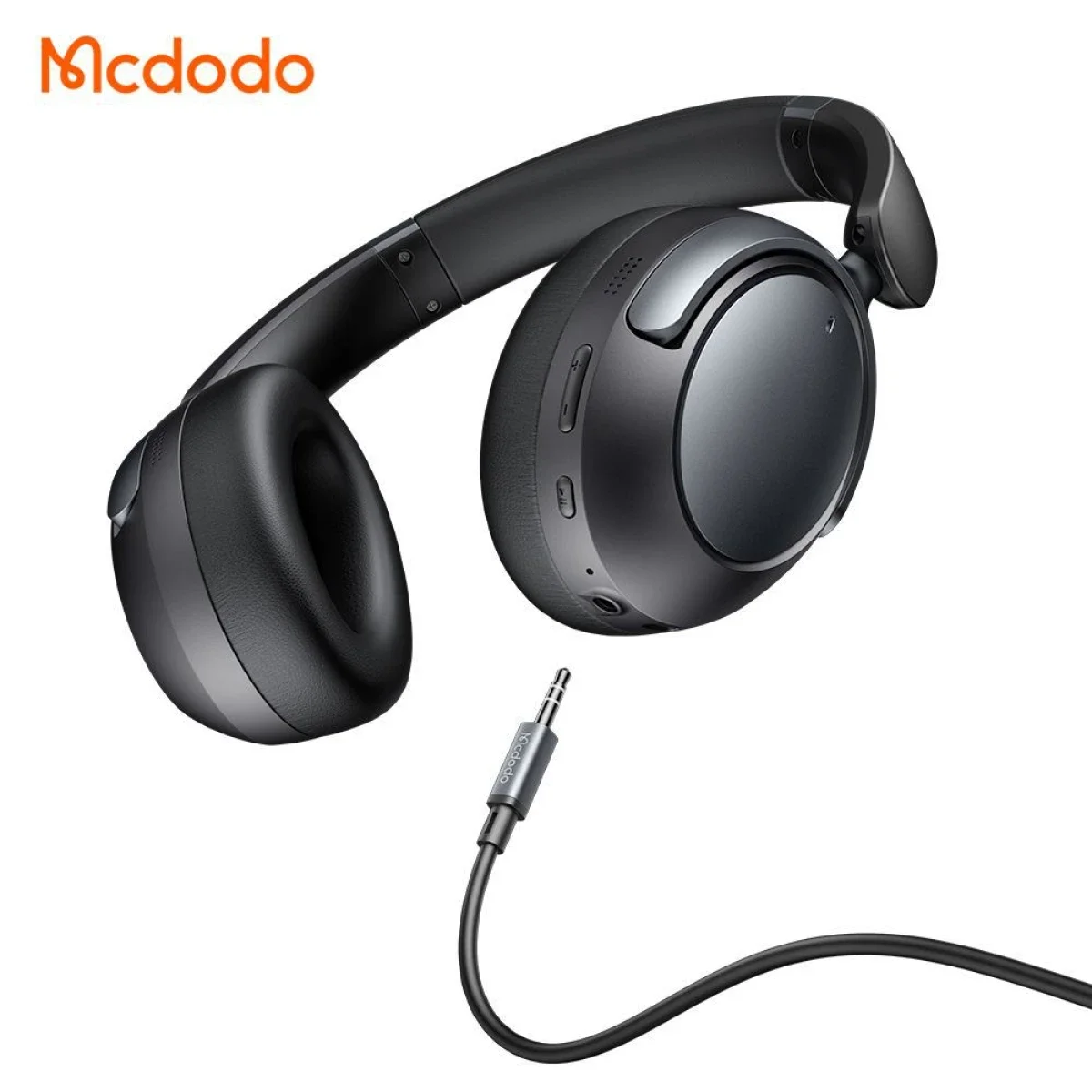 Mcdodo HP-1400 Bluetooth 5.3 ANC Headphones, 70H Playtime - Black - Thumbnail 3