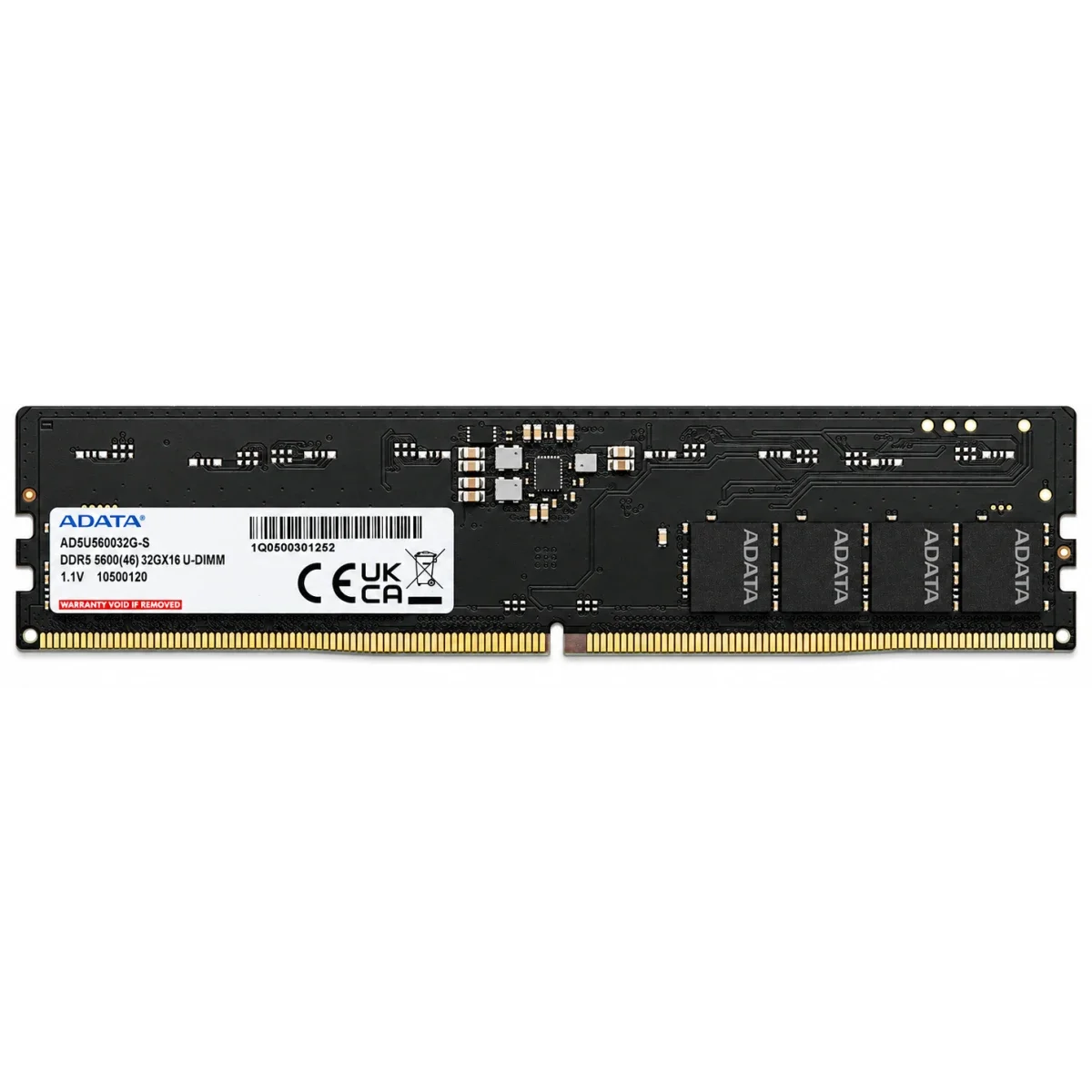 رام مكتبي ADATA AD5U560032G-S بسعة 32GB DDR5-5600 U-DIMM مع On-Die ECC - Image 2